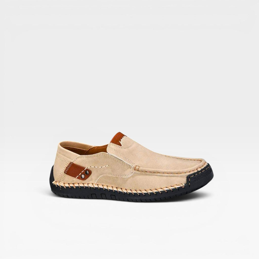 Herren Wildleder Slipper – Handgenähte, lässige Komfortschuhe für den Alltag