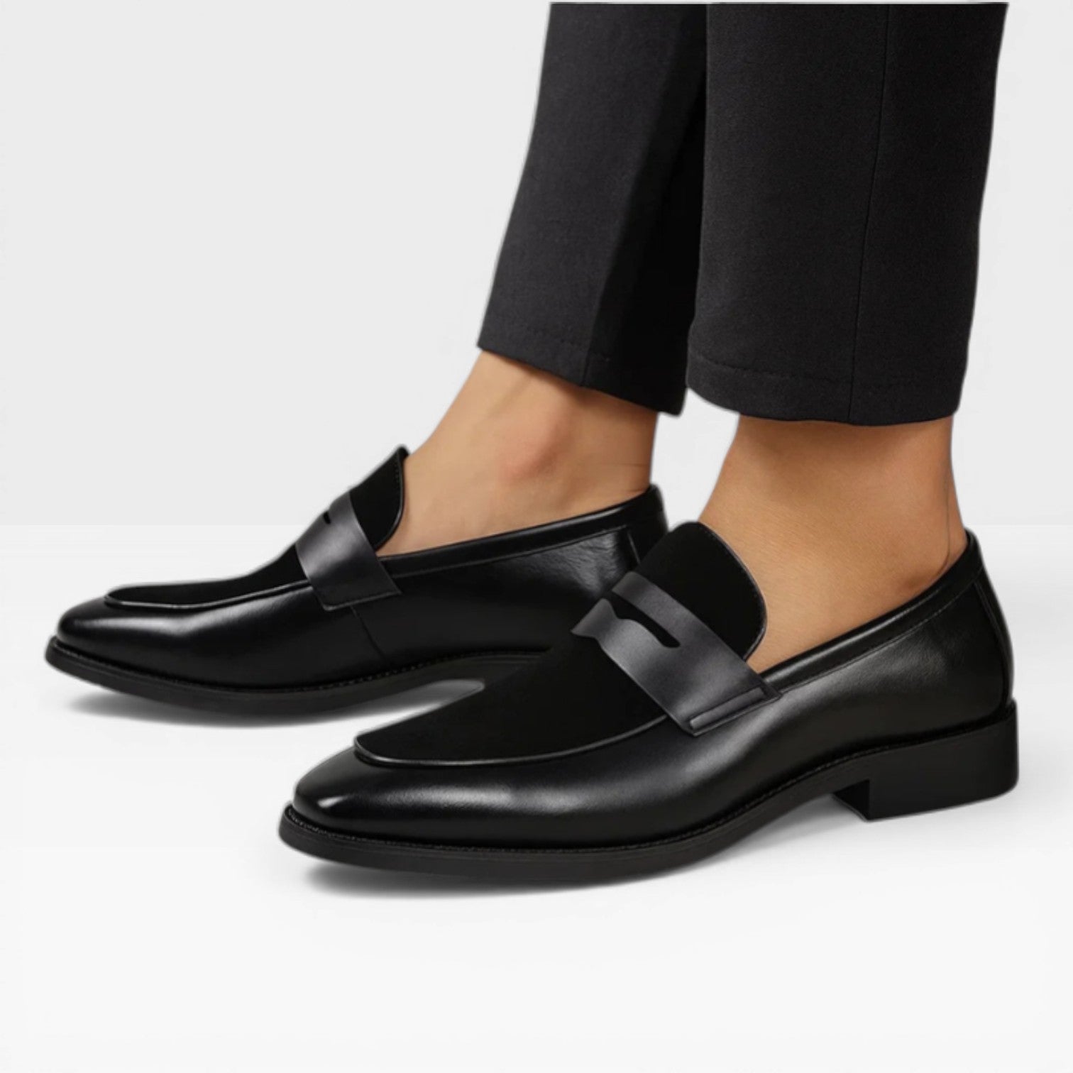 Herren Leder Penny Loafer für Smart Casual Wear