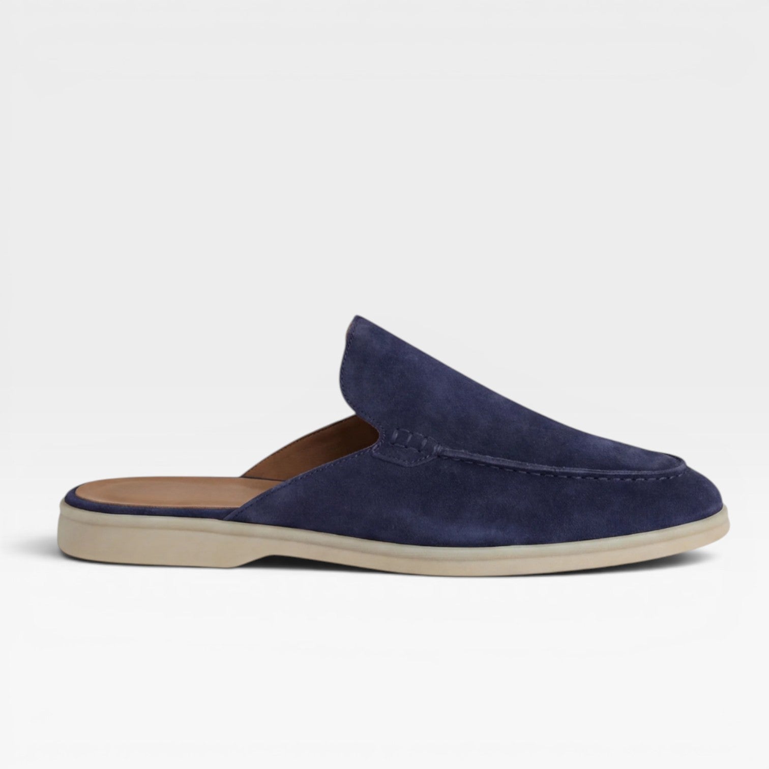 Herren Wildleder Mules – Rückenschuhe ohne Ferse, lässige Slipper