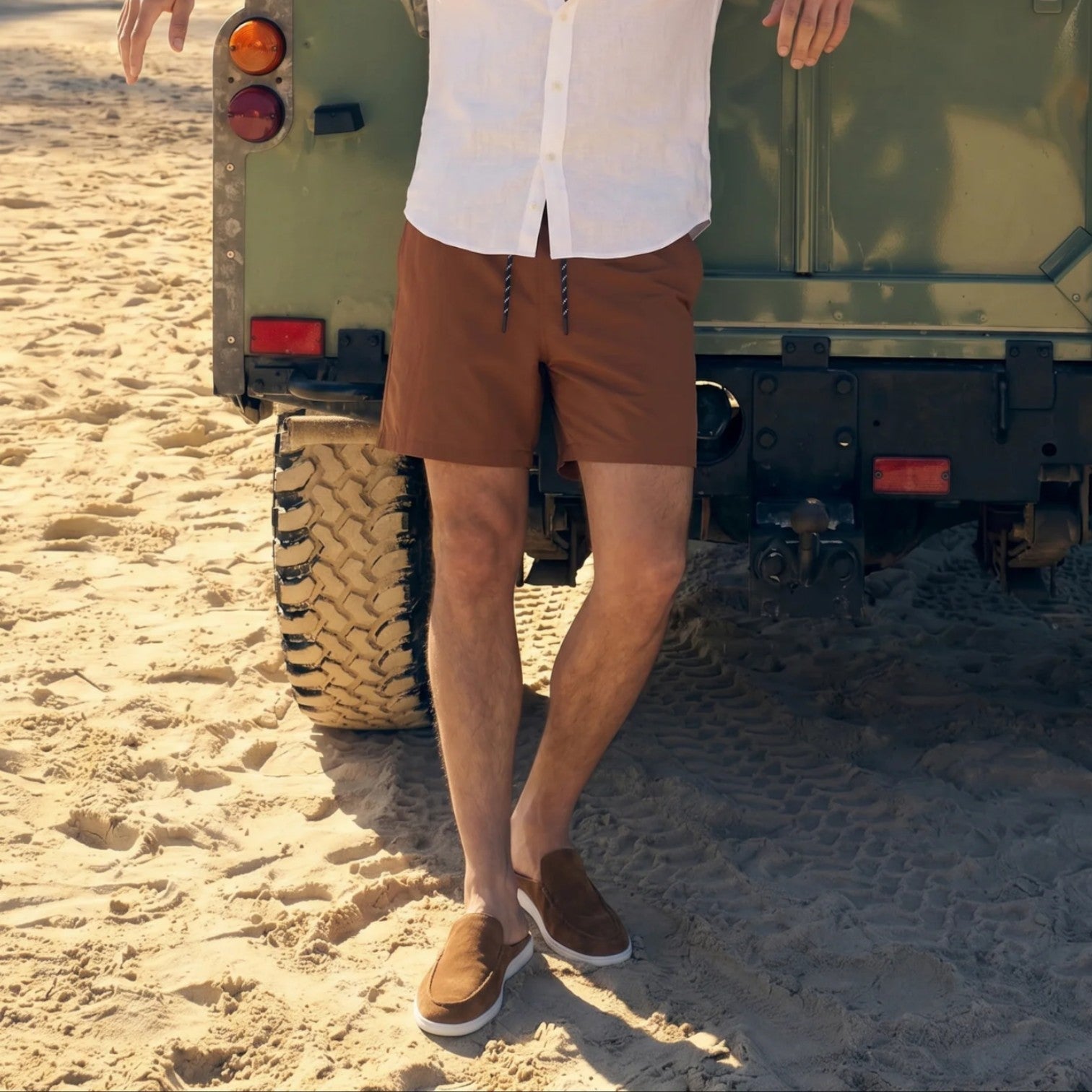 Herren Wildleder Mules – Rückenschuhe ohne Ferse, lässige Slipper