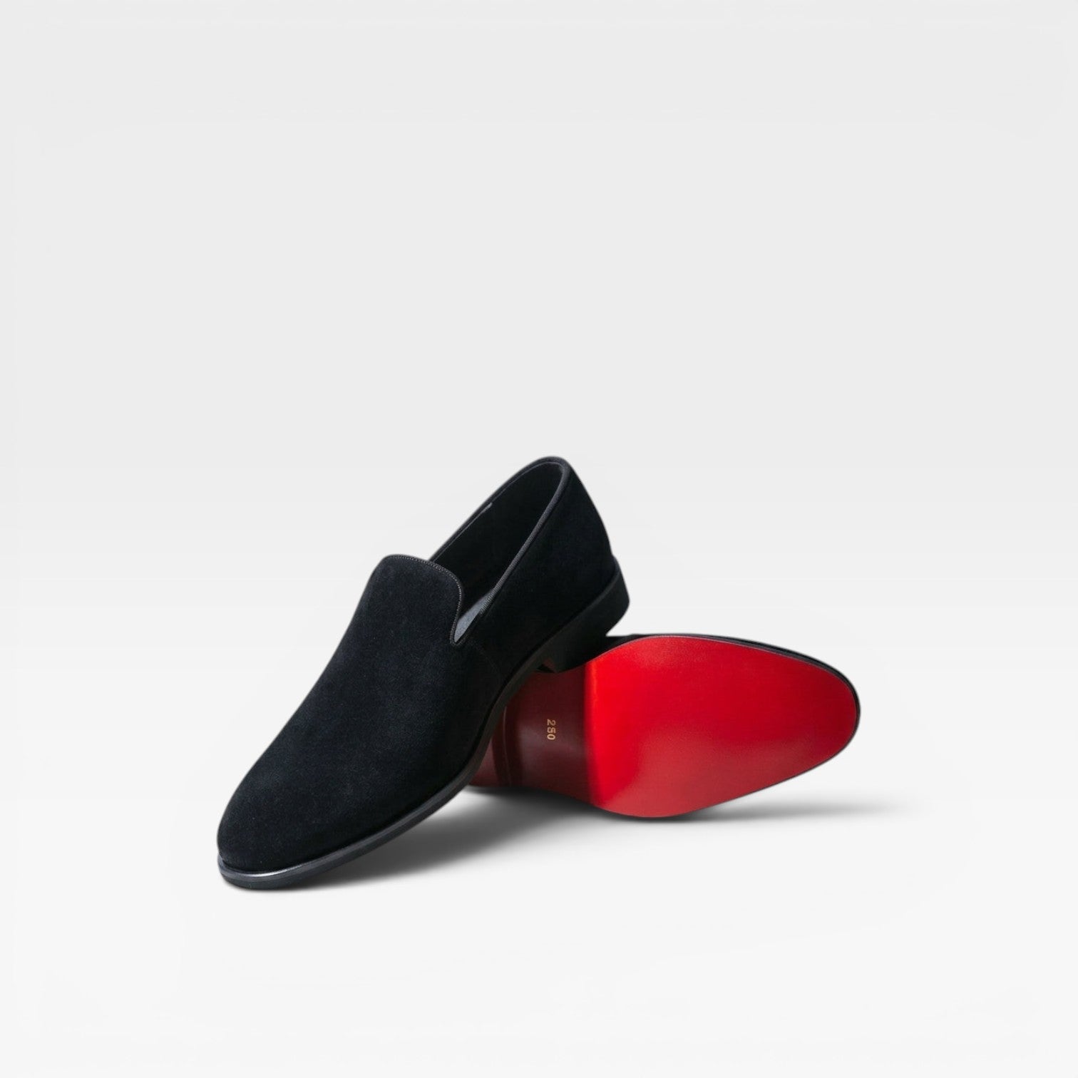 Herren Echt Wildleder Slipper Loafers – Elegante Mandelform Abend Schuhe zum Hineinschlüpfen