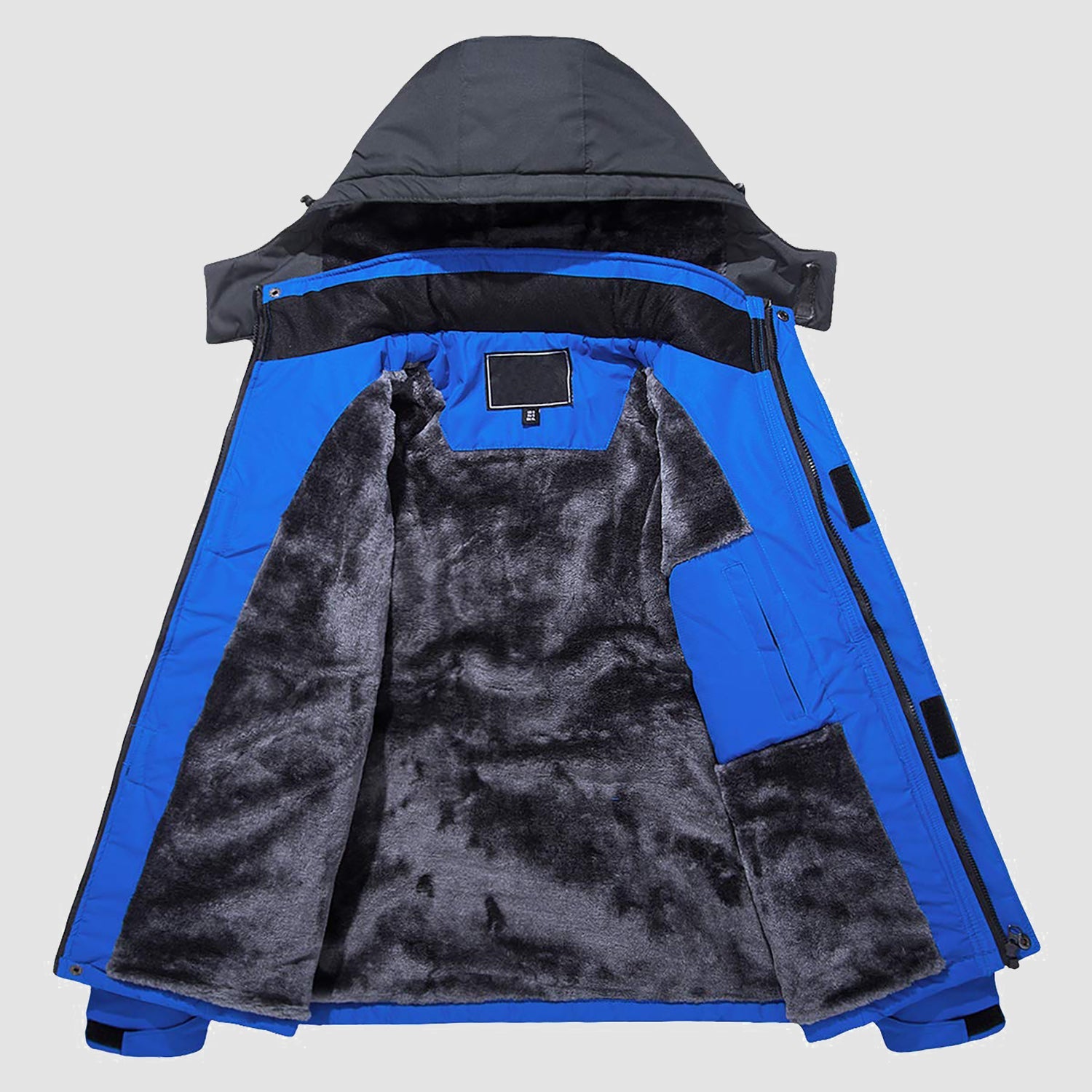 Herren Skijacke wasserabweisend – Winterjacke mit Kapuze und Fleece-Futter