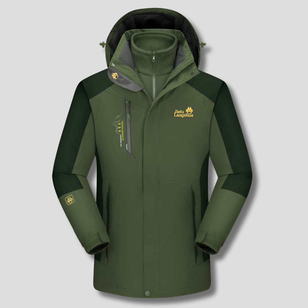 Damen 3-in-1 Skijacke – Winterjacke mit herausnehmbarem Fleece-Innenteil