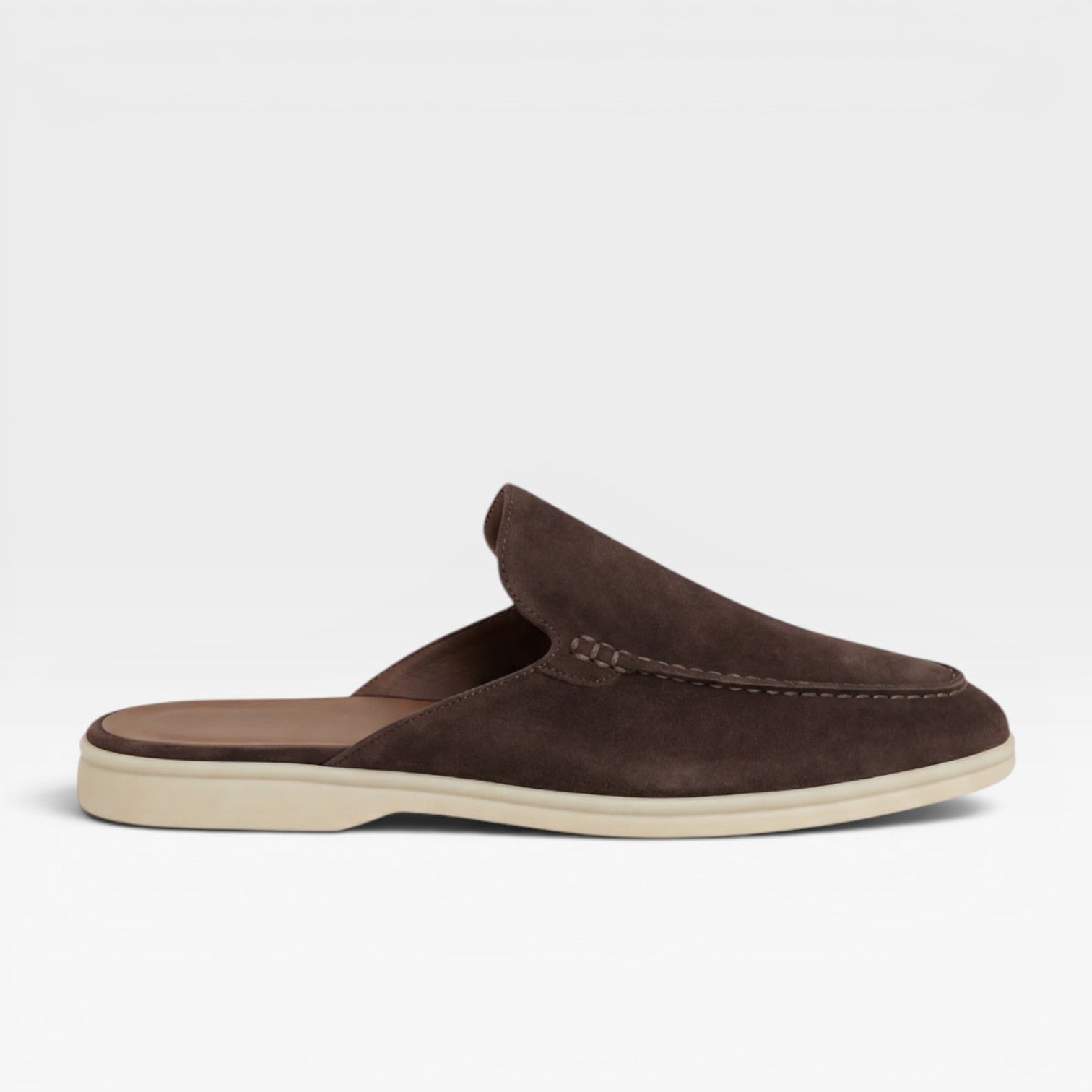 Herren Wildleder Mules – Rückenschuhe ohne Ferse, lässige Slipper