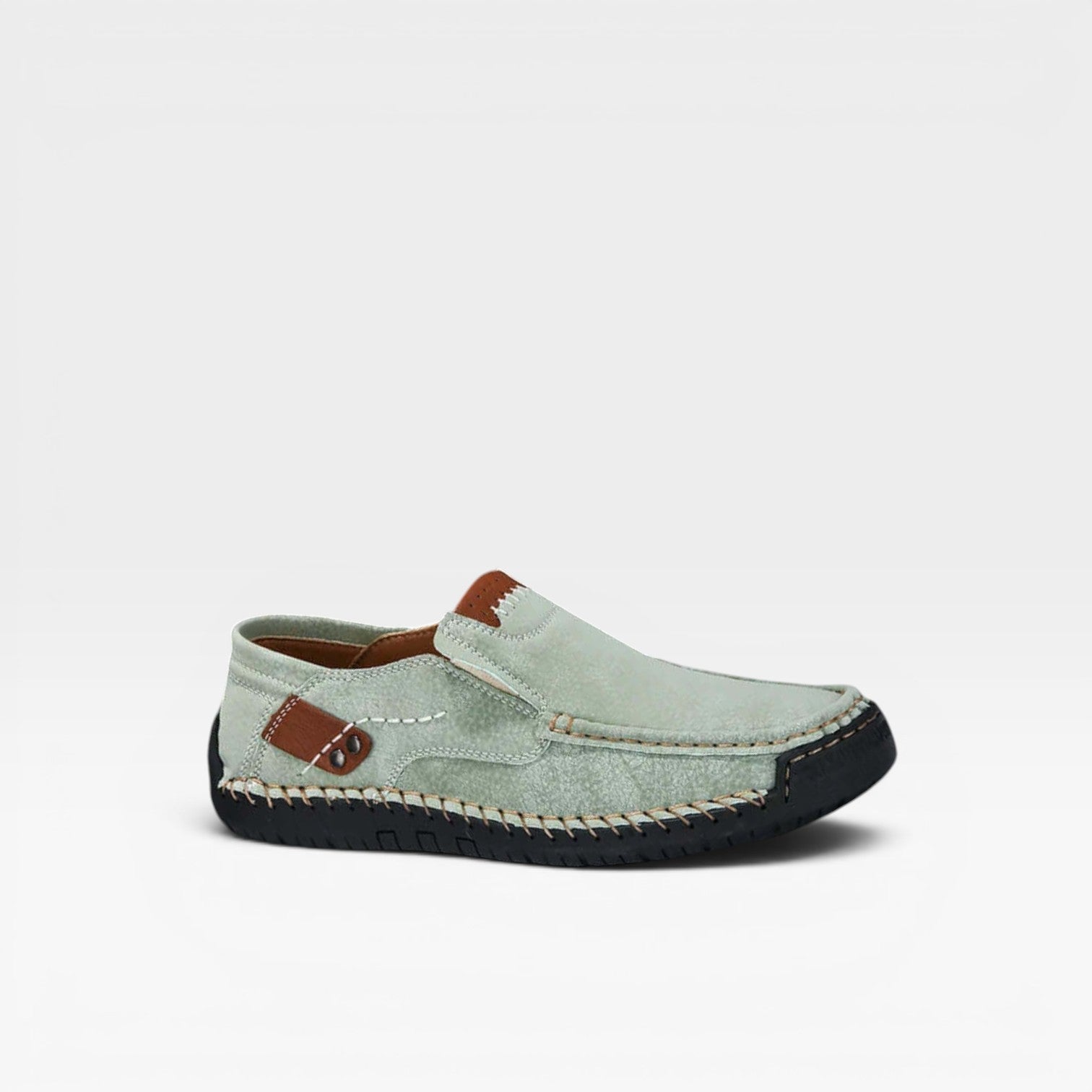 Herren Wildleder Slipper – Handgenähte, lässige Komfortschuhe für den Alltag