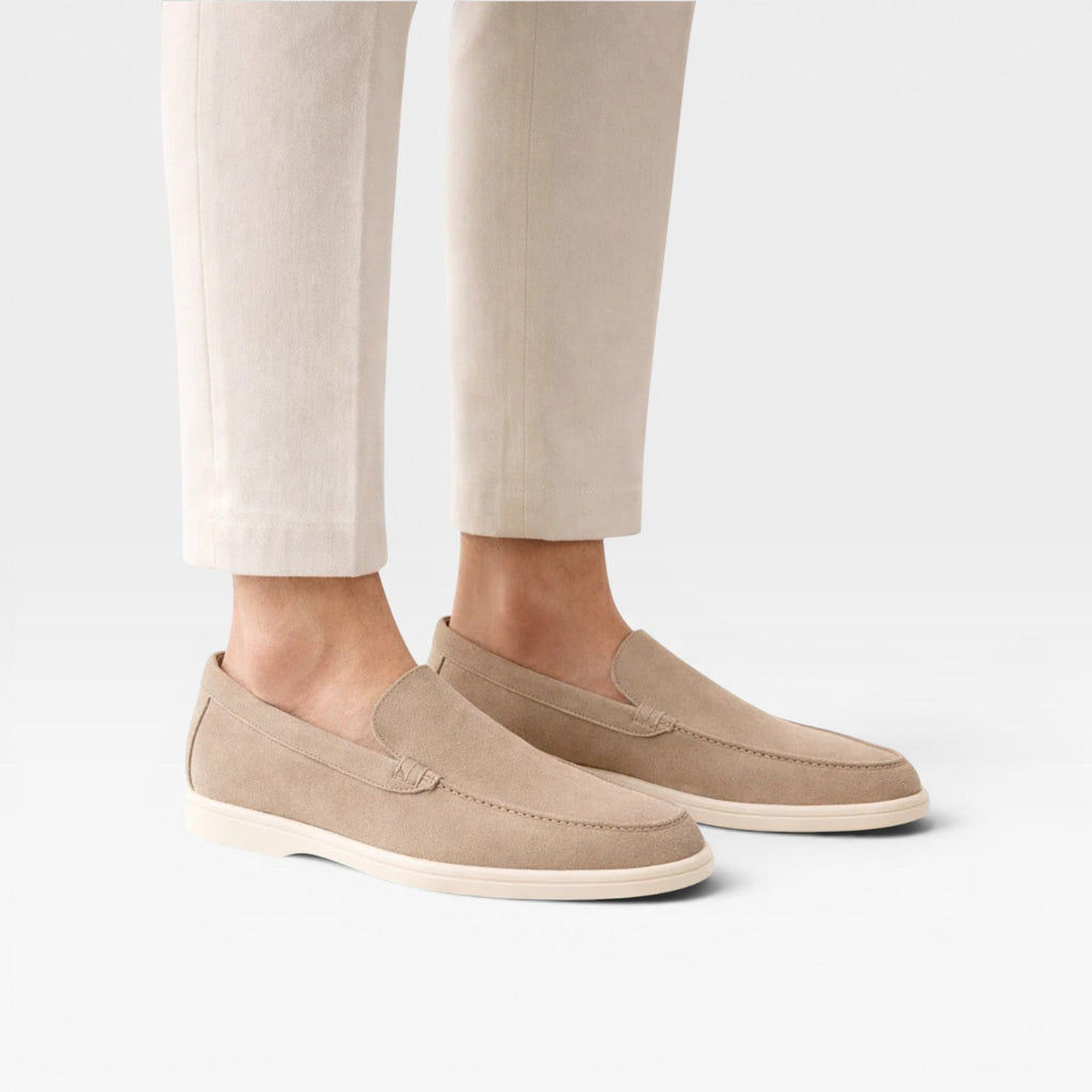 Herren Klassische Wildleder Slipper – Bequemer Slip-On Sitz