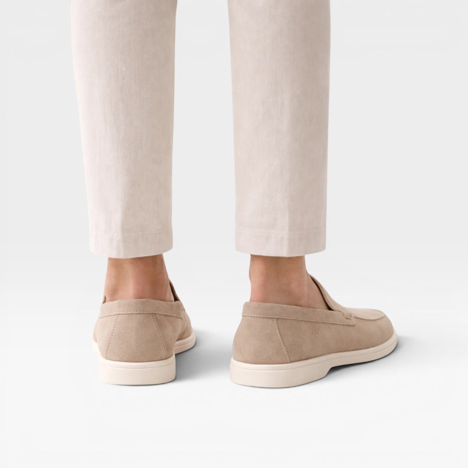 Herren Klassische Wildleder Slipper – Bequemer Slip-On Sitz