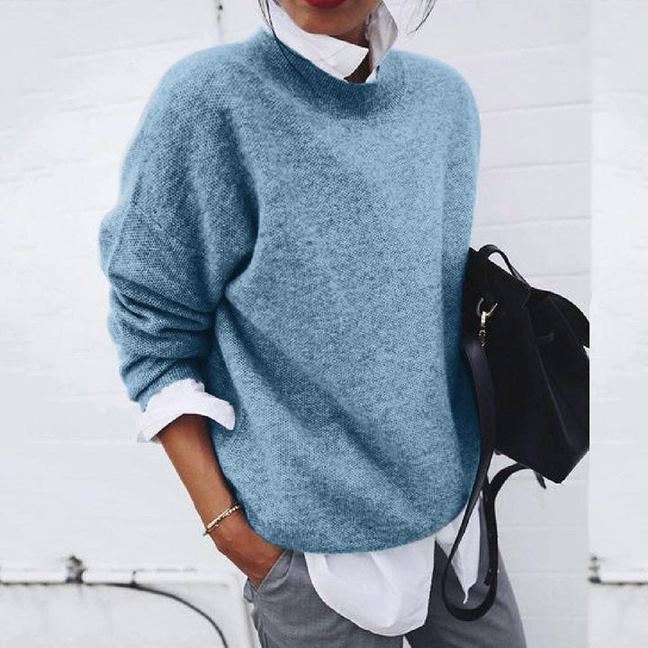 Damen Pullover Rundhals – Klassischer Strickpullover