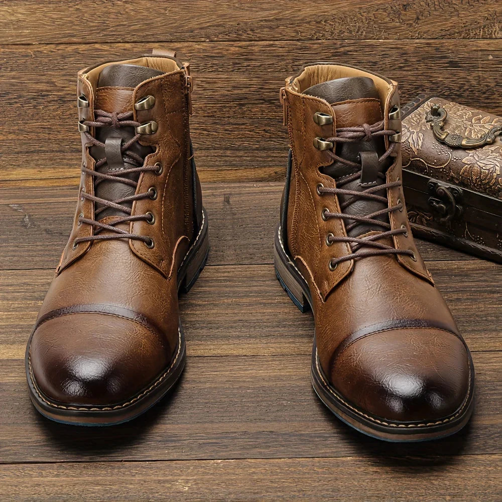 Herren Klassische Schnürstiefel – Elegante Stiefel für jeden Anlass