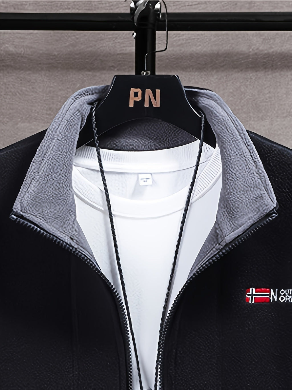 Herren Fleecejacke mit Stehkragen – Outdoor Jacke warm