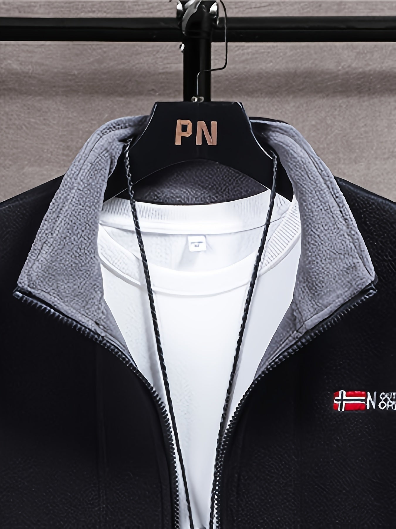Herren Fleecejacke mit Stehkragen – Outdoor Jacke warm