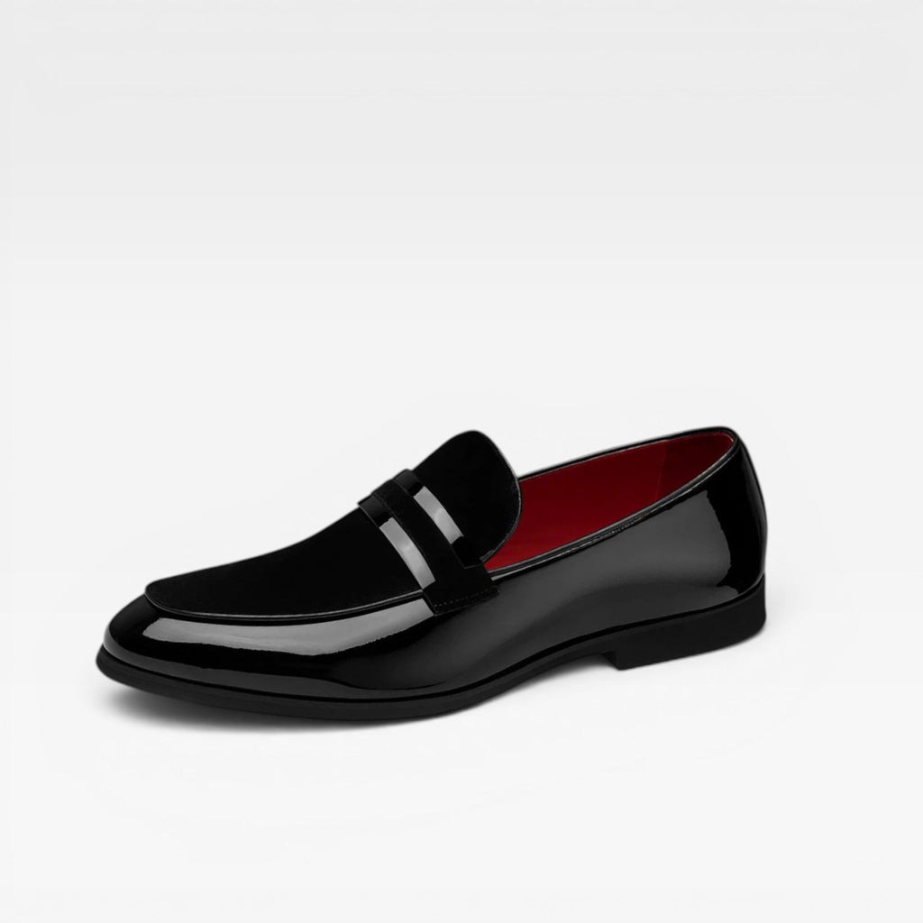 Herren Lackleder Penny Loafers – Elegante Slip-On Anzugschuhe