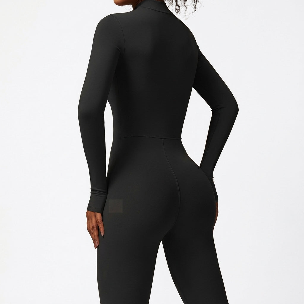 Damen Gemütlicher Thermo-Catsuit mit Fleece-Futter