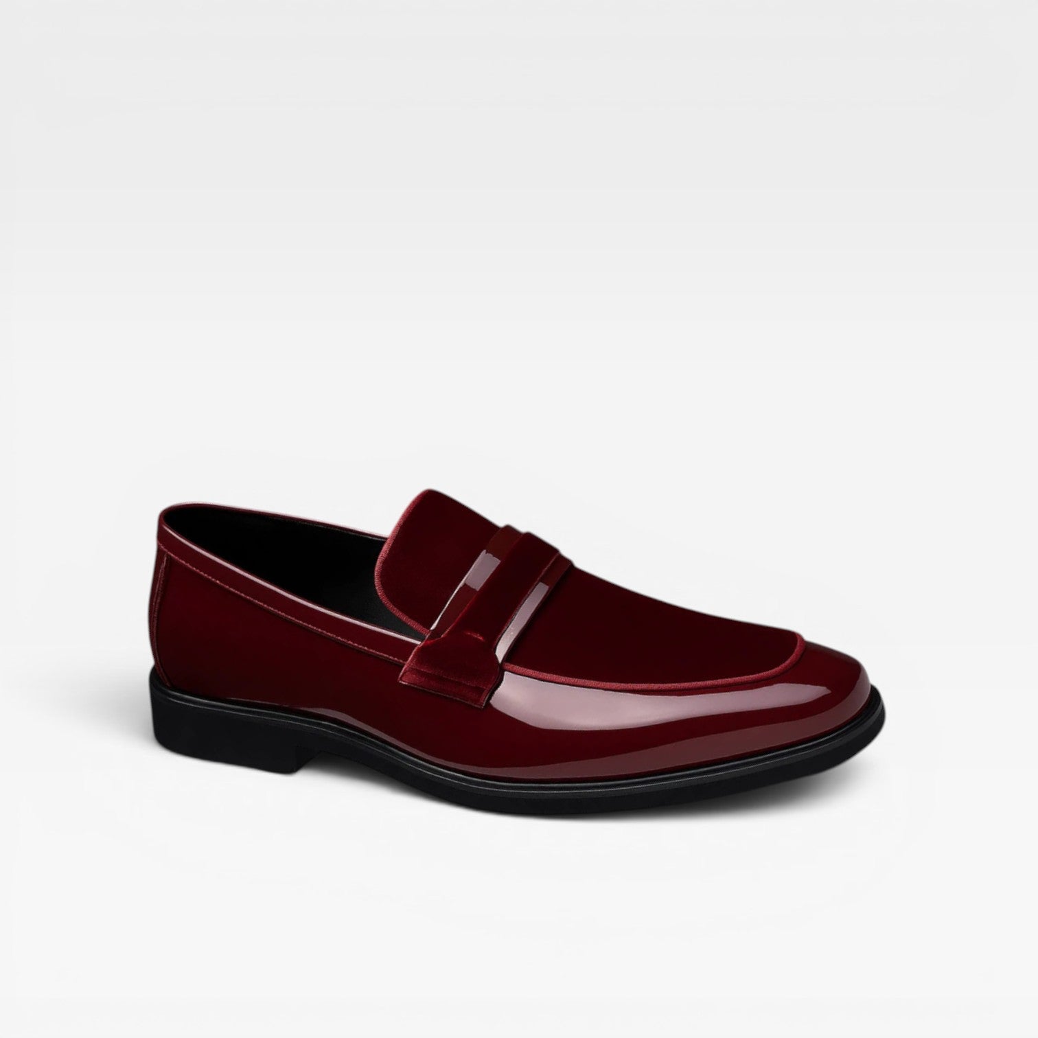 Herren Lackleder Penny Loafers – Elegante Slip-On Anzugschuhe