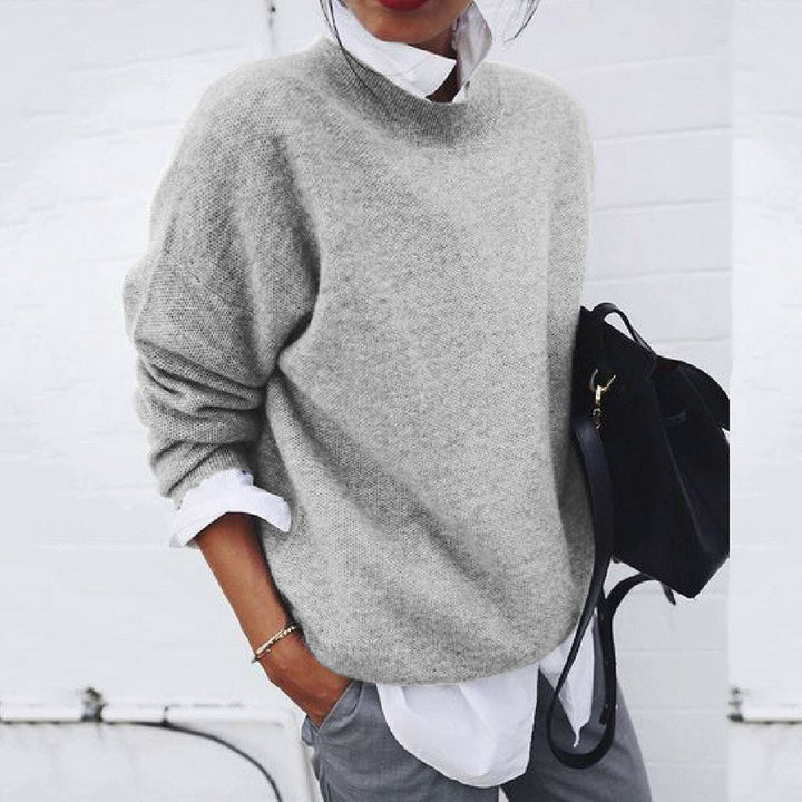 Damen Pullover Rundhals – Klassischer Strickpullover