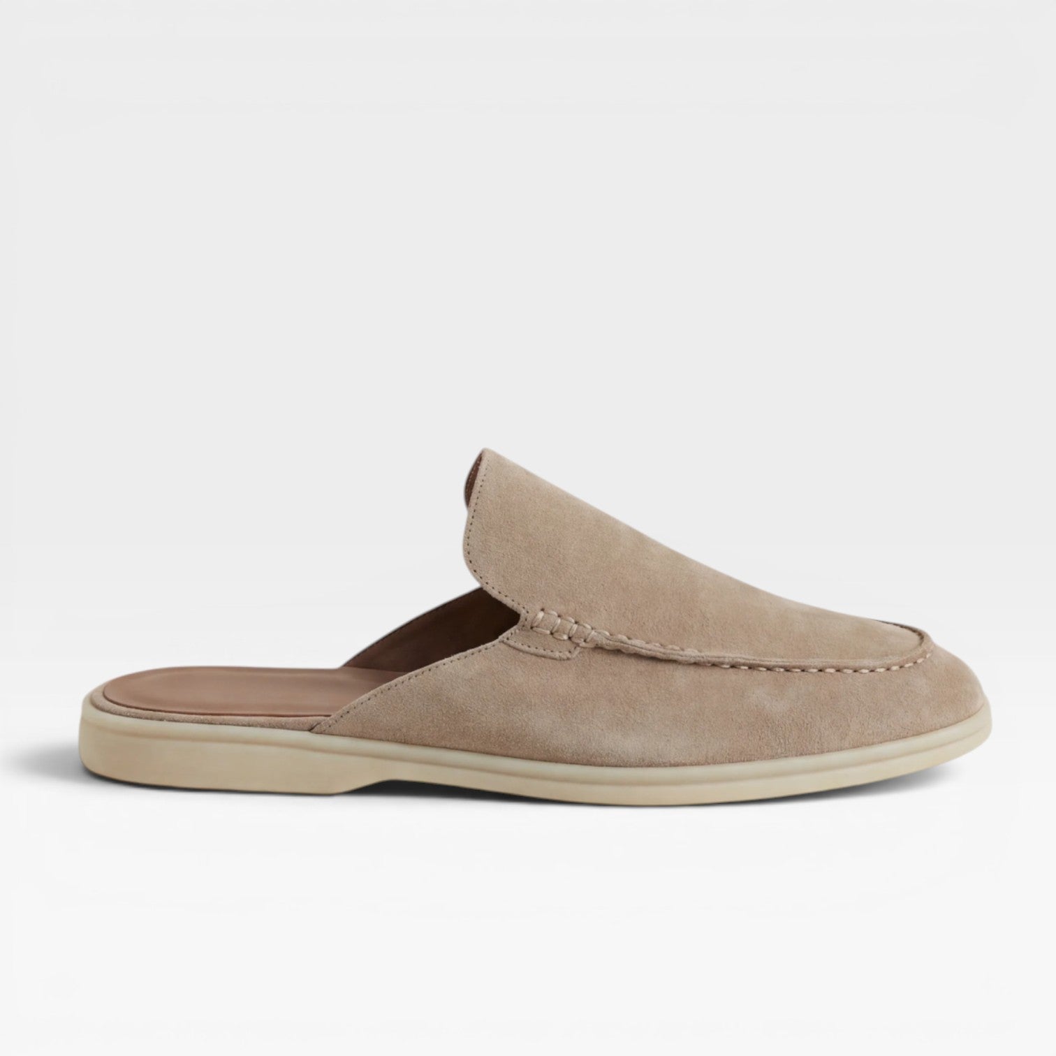 Herren Wildleder Mules – Rückenschuhe ohne Ferse, lässige Slipper