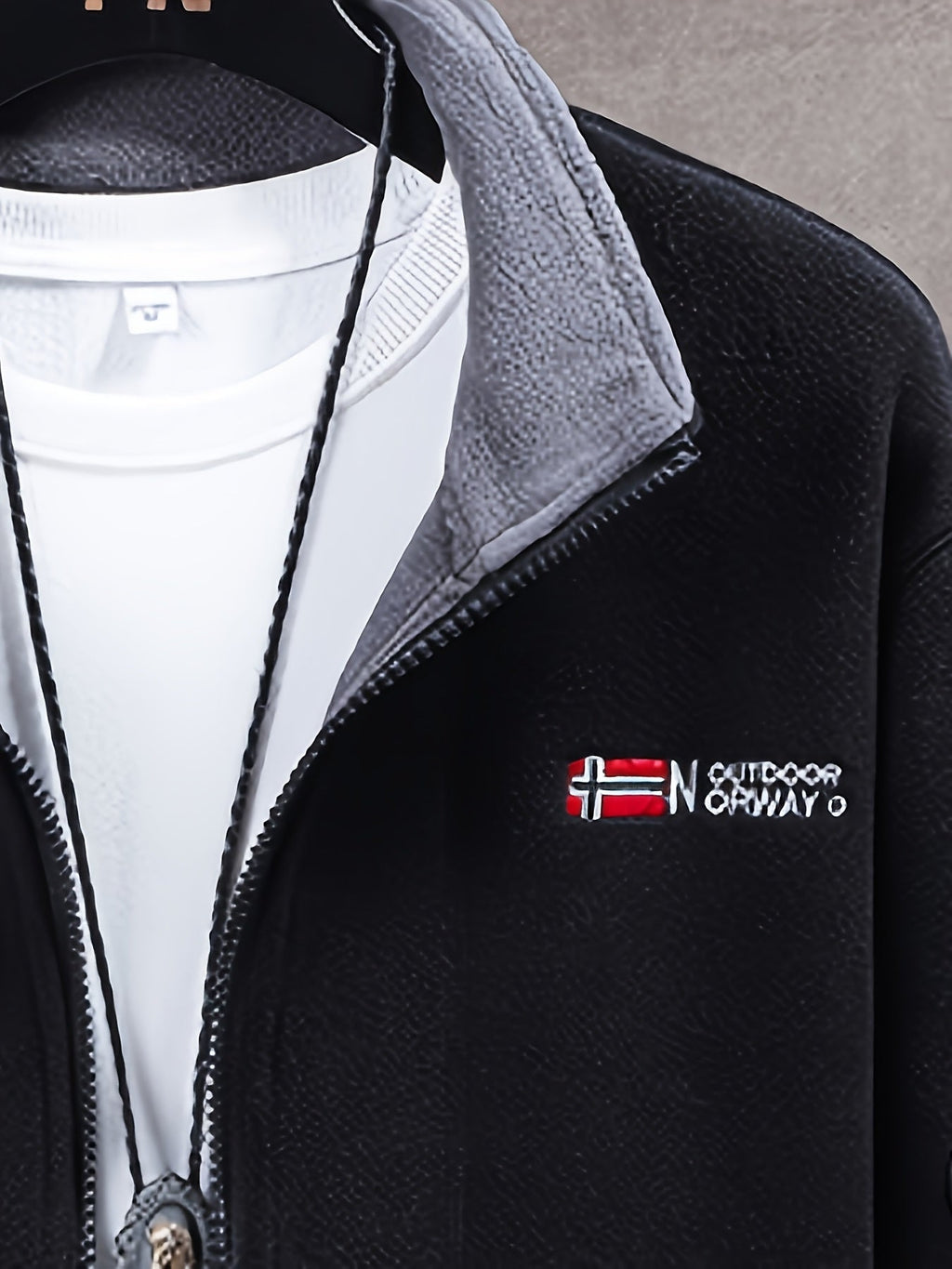 Herren Fleecejacke mit Stehkragen – Outdoor Jacke warm
