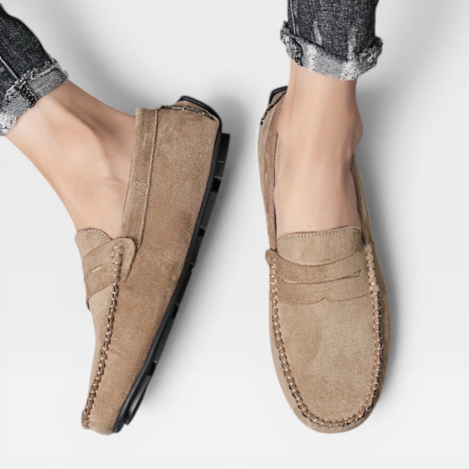 Herren Freizeit Slipper mit runder Spitze zum Gehen