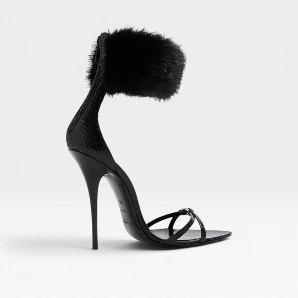 Damen Spitzzehen Stiletto Sandalen – Elegante Ringe Detail Riemchenabsätze für besondere Anlässe