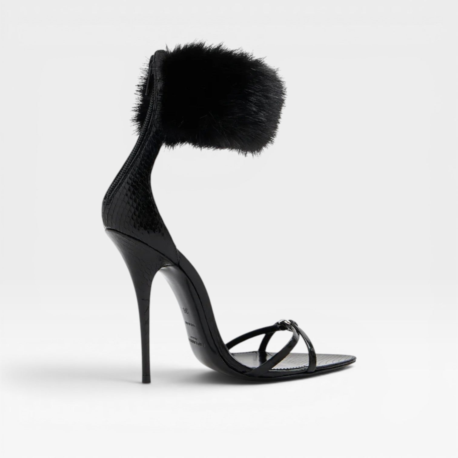 Damen Spitzzehen Stiletto Sandalen – Elegante Ringe Detail Riemchenabsätze für besondere Anlässe
