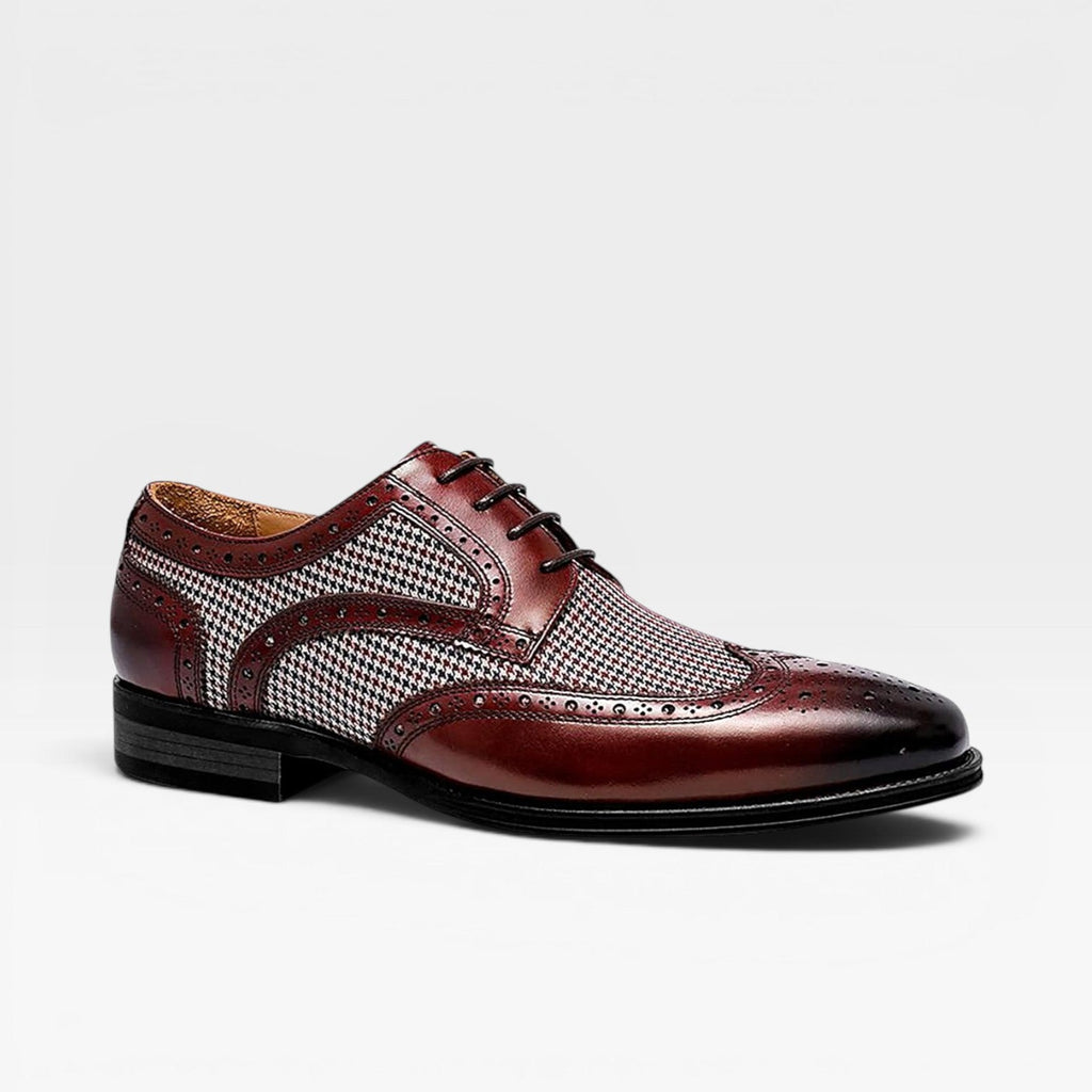 Herren Wingtip Brogue Oxford Schuhe – Klassische Leder Schnürschuhe