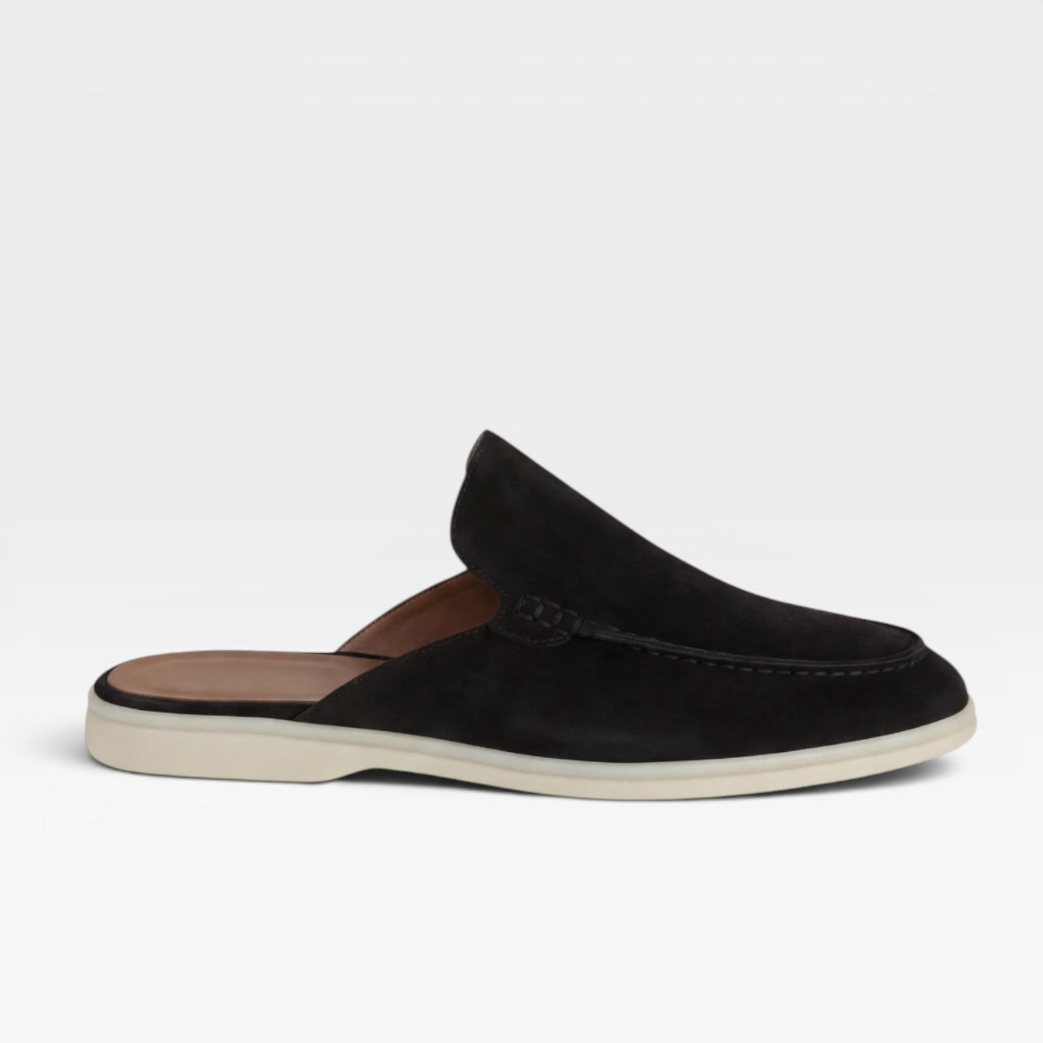 Herren Wildleder Mules – Rückenschuhe ohne Ferse, lässige Slipper