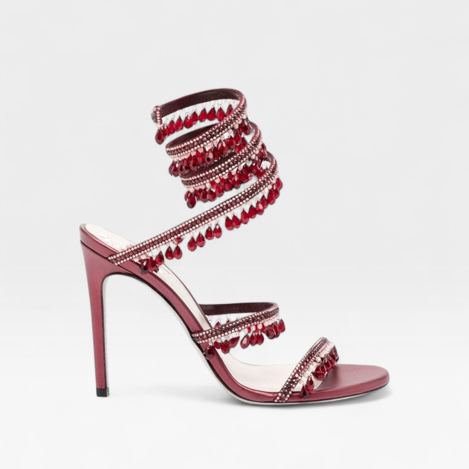 Damen Kristall High Heel Sandalen – Elegante Riemchenabsätze für besondere Anlässe