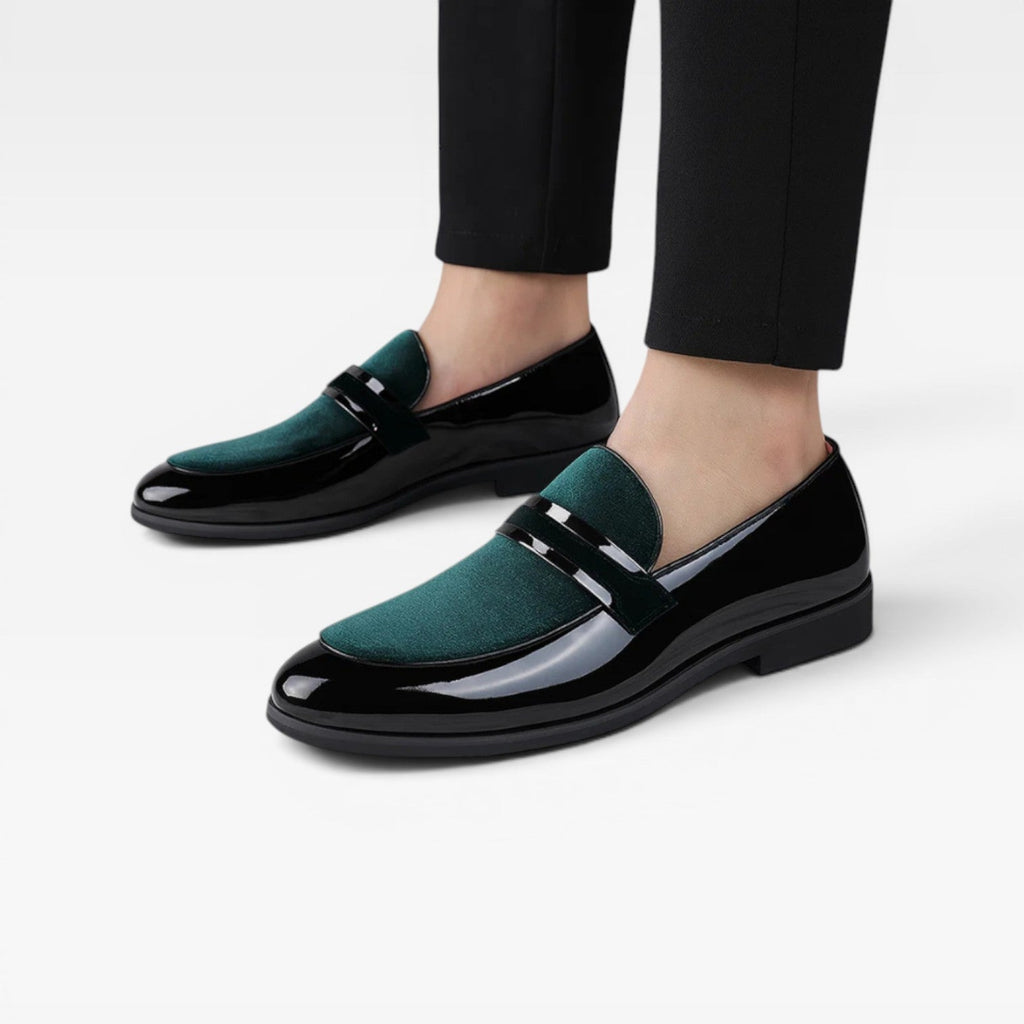 Herren Lackleder Penny Loafers – Elegante Slip-On Anzugschuhe