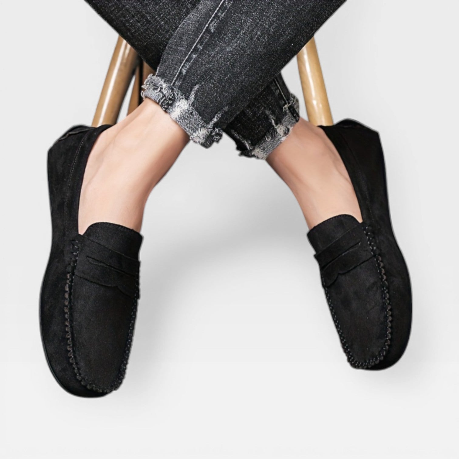 Herren Freizeit Slipper mit runder Spitze zum Gehen