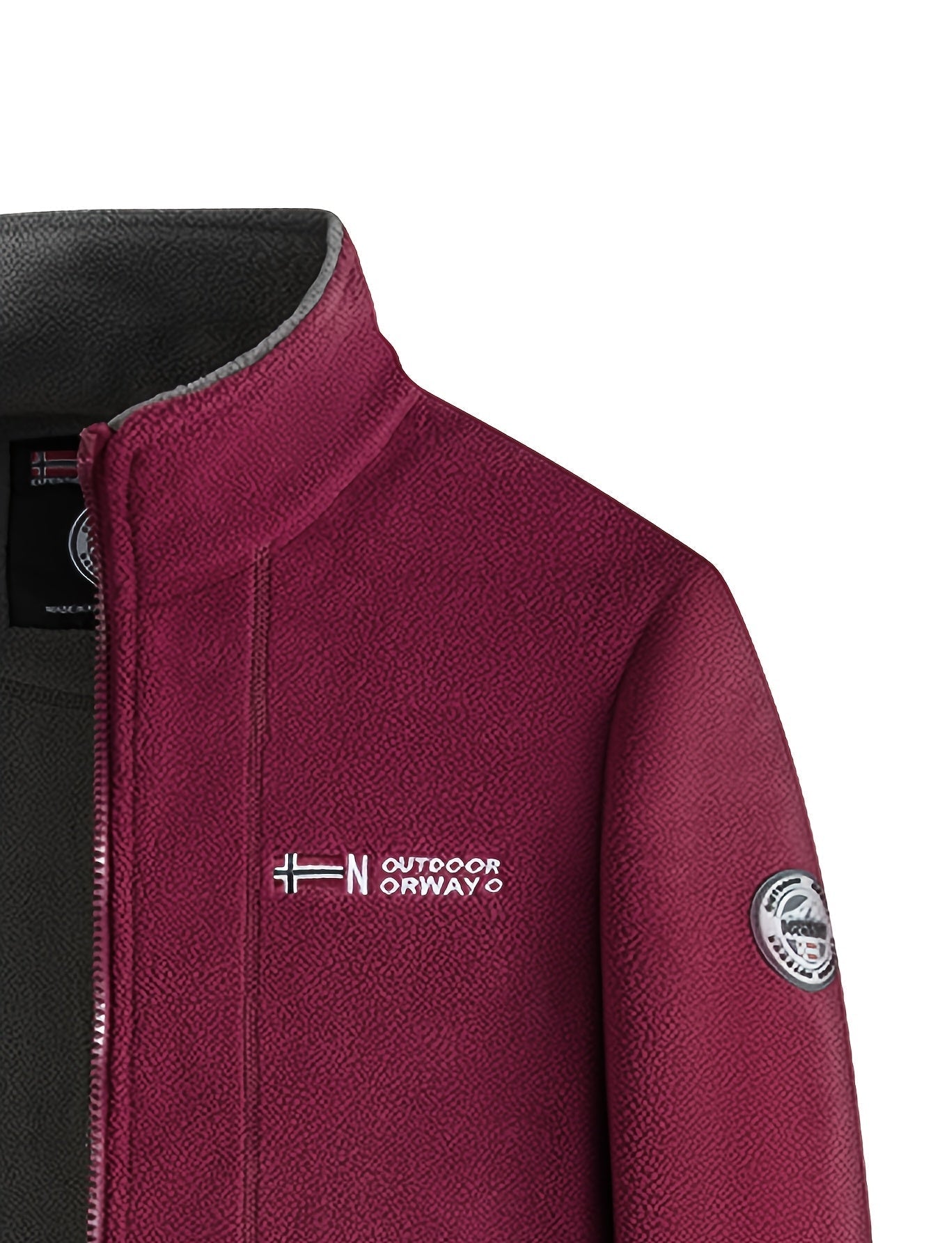 Herren Fleecejacke mit Stehkragen – Outdoor Jacke warm