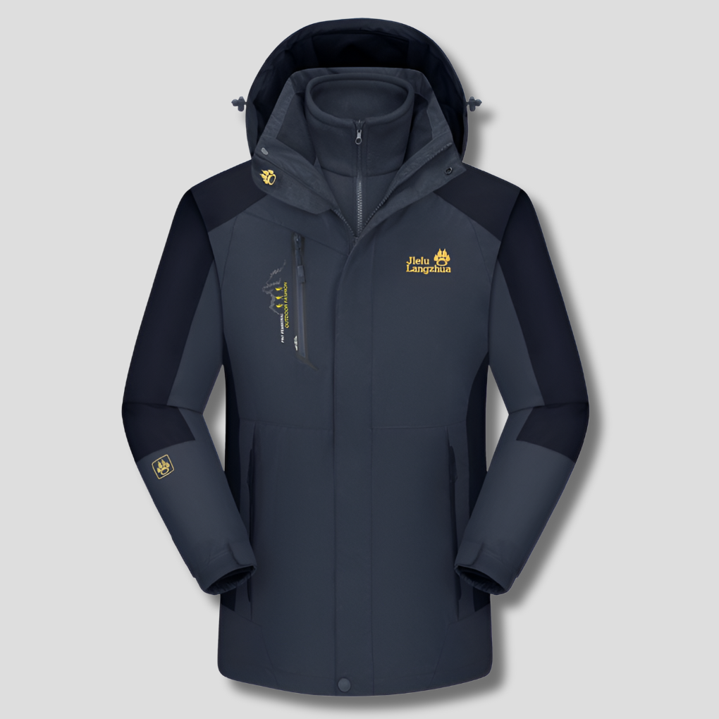 Damen 3-in-1 Skijacke – Winterjacke mit herausnehmbarem Fleece-Innenteil