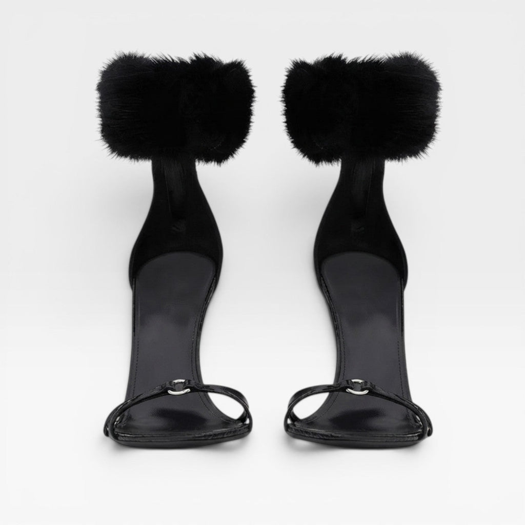 Damen Spitzzehen Stiletto Sandalen – Elegante Ringe Detail Riemchenabsätze für besondere Anlässe