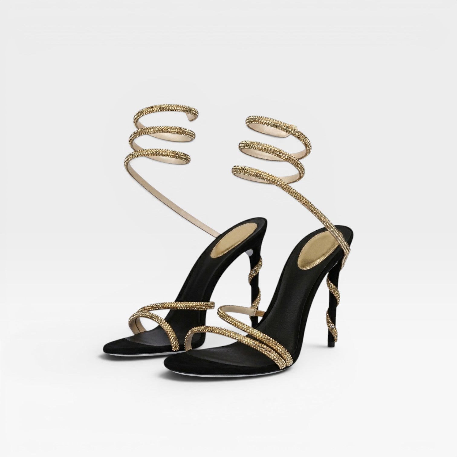 Damen Diamante Stiletto Sandalen – Elegante Knöchelriemenabsätze für besondere Anlässe