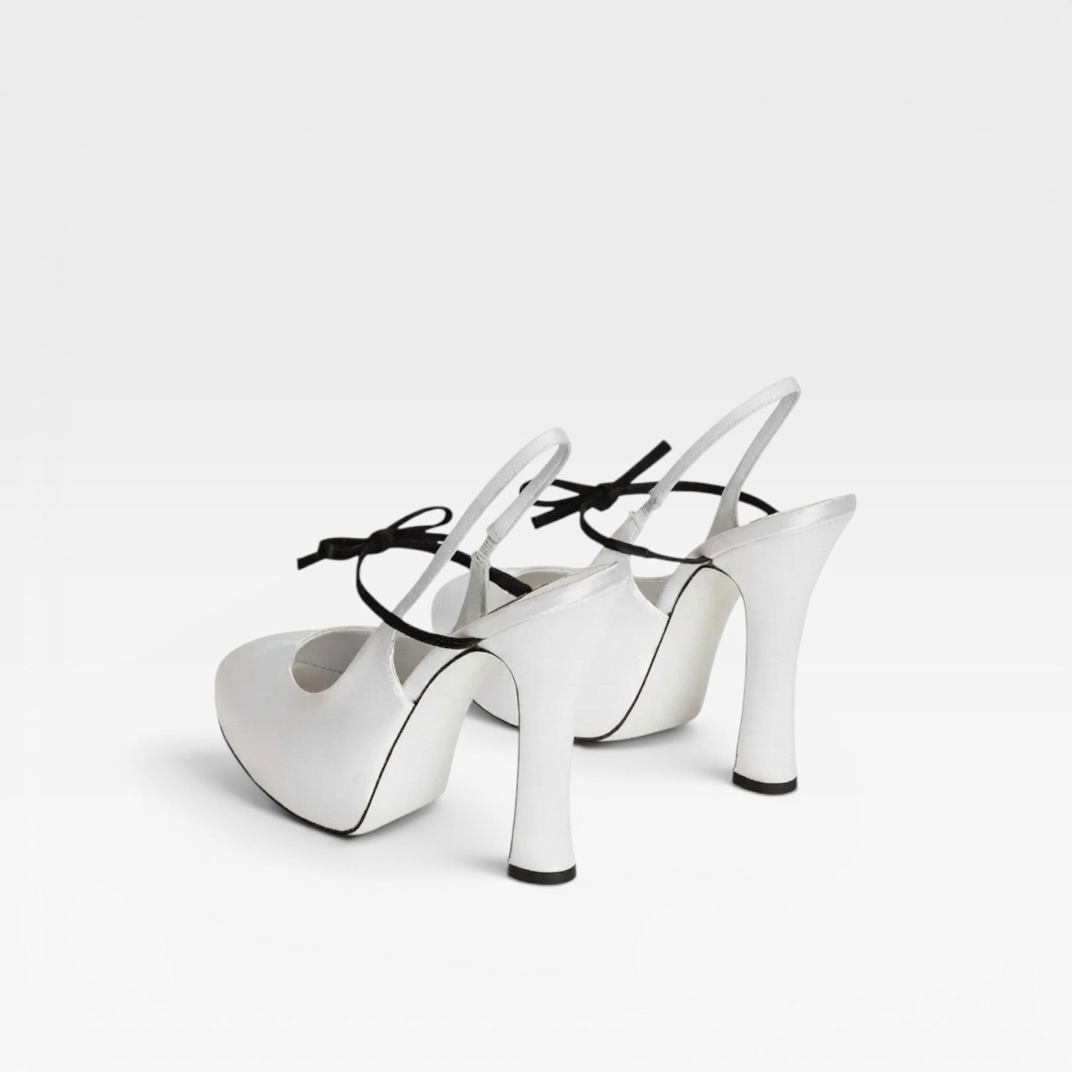 Damen Ballett Slingback Absätze – Elegante Pumps mit geschwungenem Schleifen-Design für besondere Anlässe