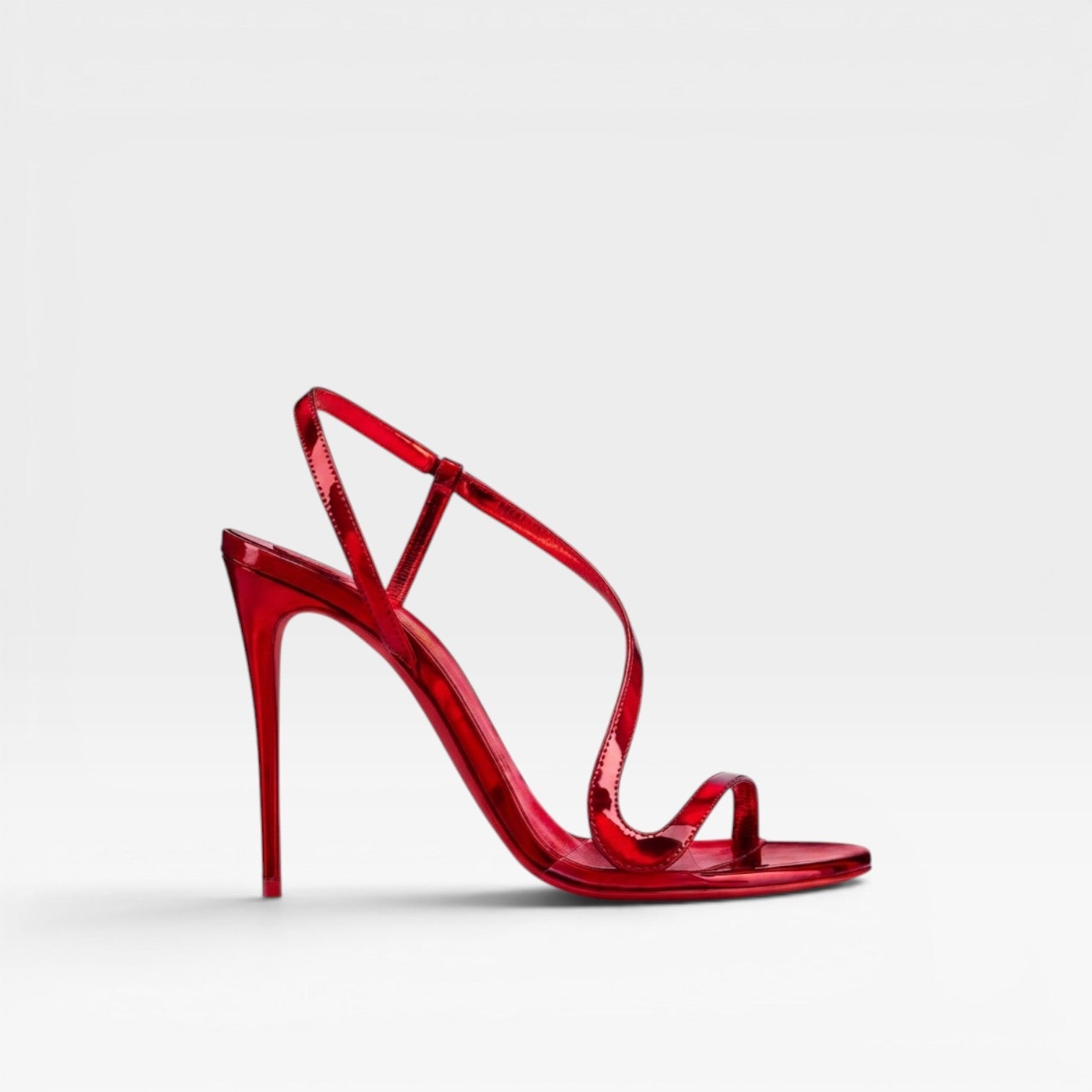 Damen Metallic Riemchenabsätze – Elegante Schlanke Stiletto Sandalen für Besondere Anlässe