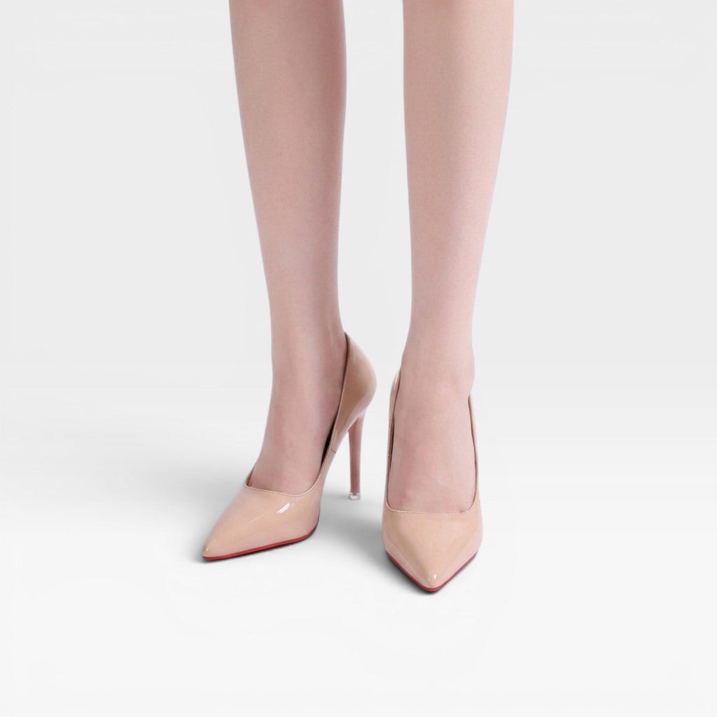 Damen Patent Spitz-Zeh Court Schuhe – Klassische Stiletto-Absätze für besondere Anlässe