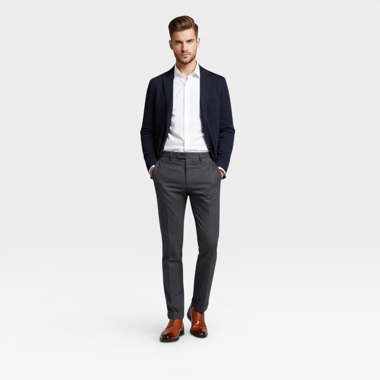 Herren Klassische Oxford-Schuhe – Leder-Dressschuhe für Geschäft und Hochzeit