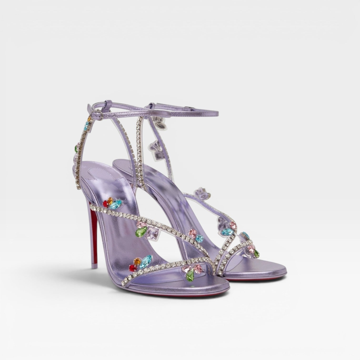 Damen Verzierte Riemchenabsätze – Elegante Stiletto-Ankle-Strap-Sandalen für besondere Anlässe