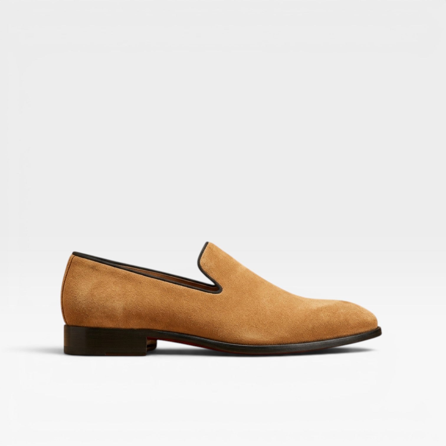 Herren Echt Wildleder Slipper Loafers – Elegante Mandelform Abend Schuhe zum Hineinschlüpfen
