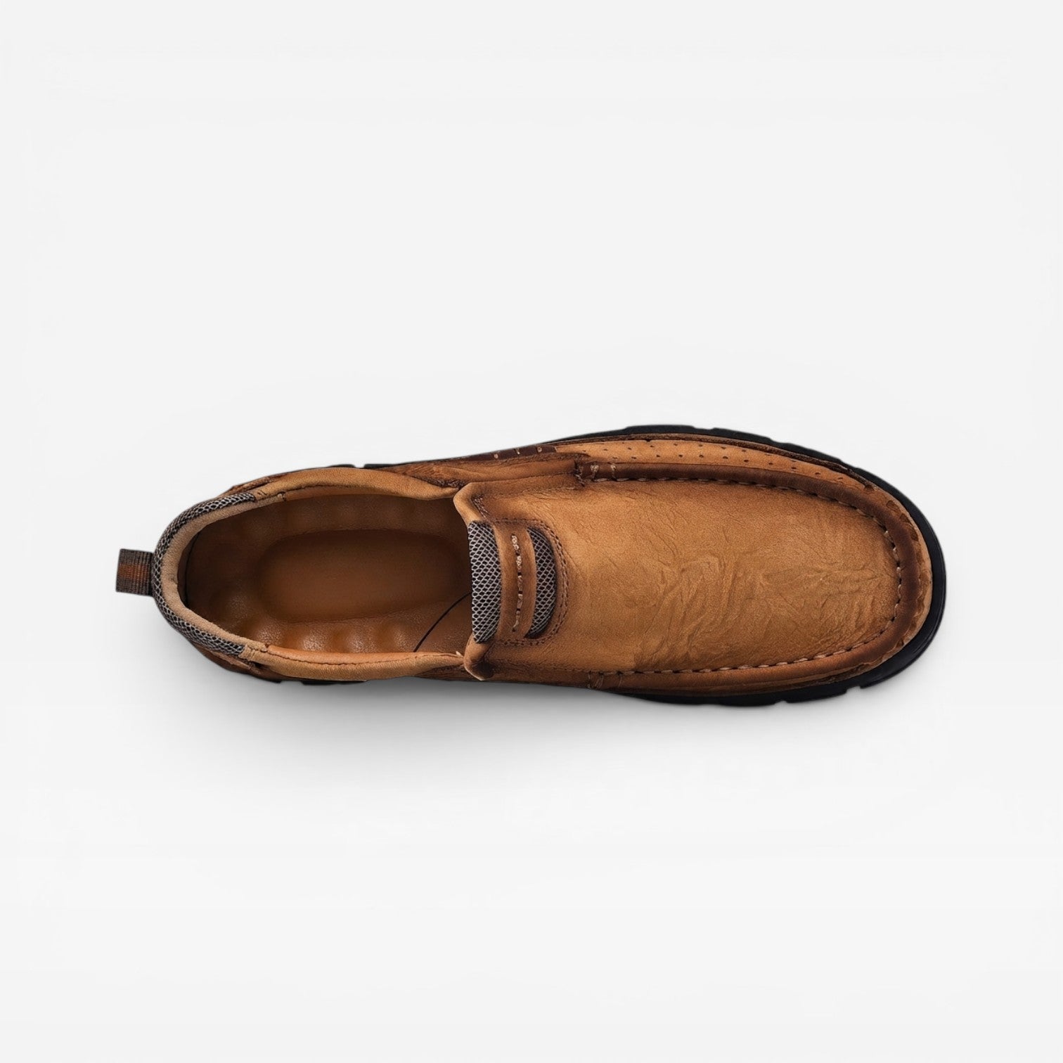 Herren Echtleder Stiefeletten – Bequeme Slip-On Smart Casual Schuhe