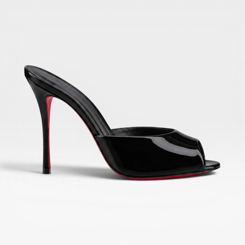 Damen Spitz Zehen Leder Mules – Elegante Slip-On High Heel Pumps für besondere Anlässe
