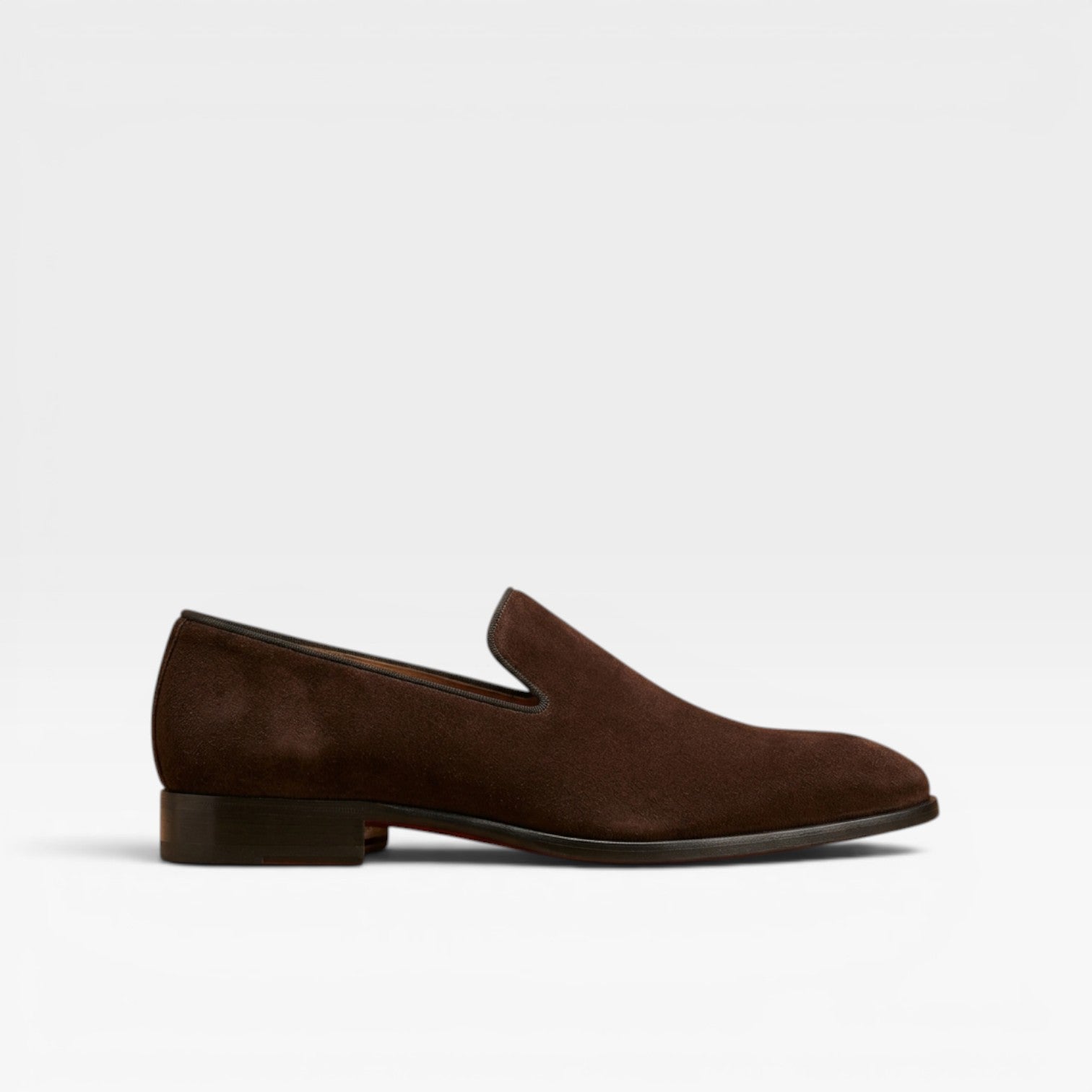 Herren Echt Wildleder Slipper Loafers – Elegante Mandelform Abend Schuhe zum Hineinschlüpfen