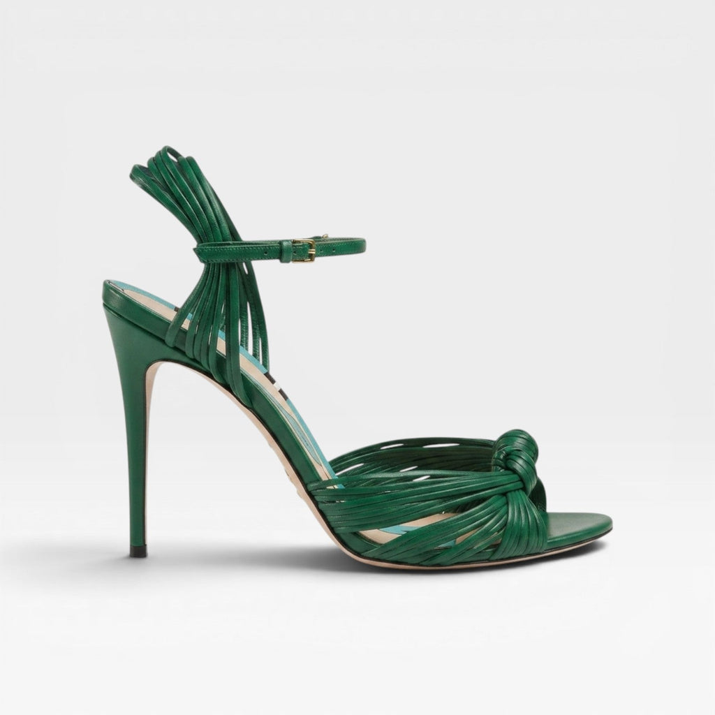 Damen Mehrriemen Stiletto Sandalen – Elegante Knoten-Rundzehenabsätze für besondere Anlässe
