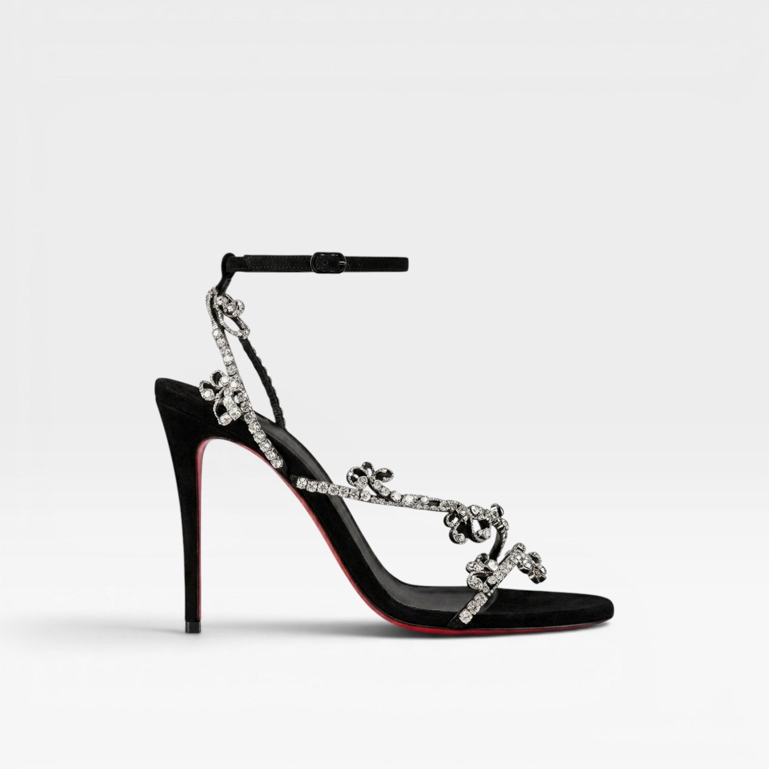 Damen Verzierte Riemchenabsätze – Elegante Stiletto-Ankle-Strap-Sandalen für besondere Anlässe