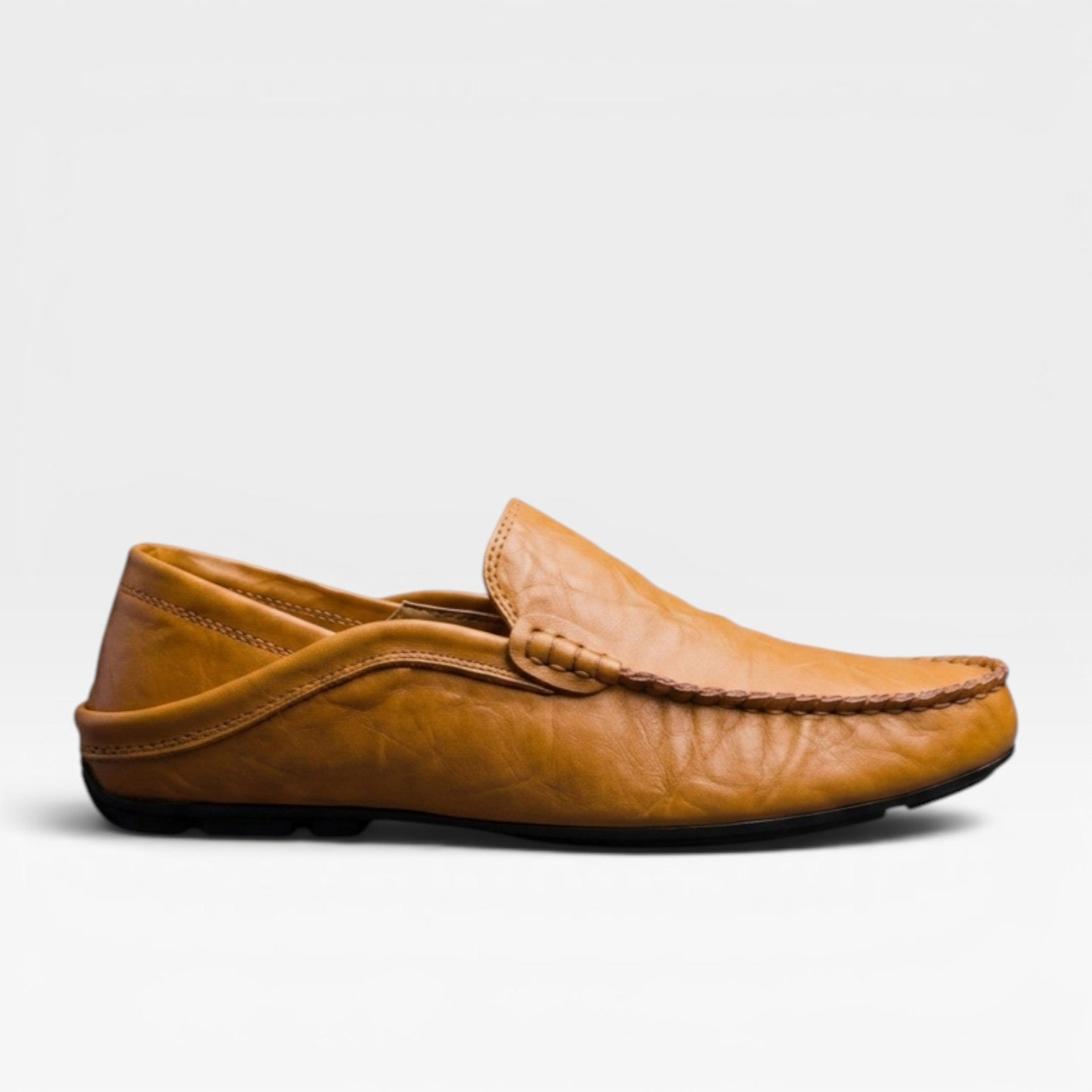 Herren Mokassins aus weichem Leder – Handgenähte Slipper für den Alltag