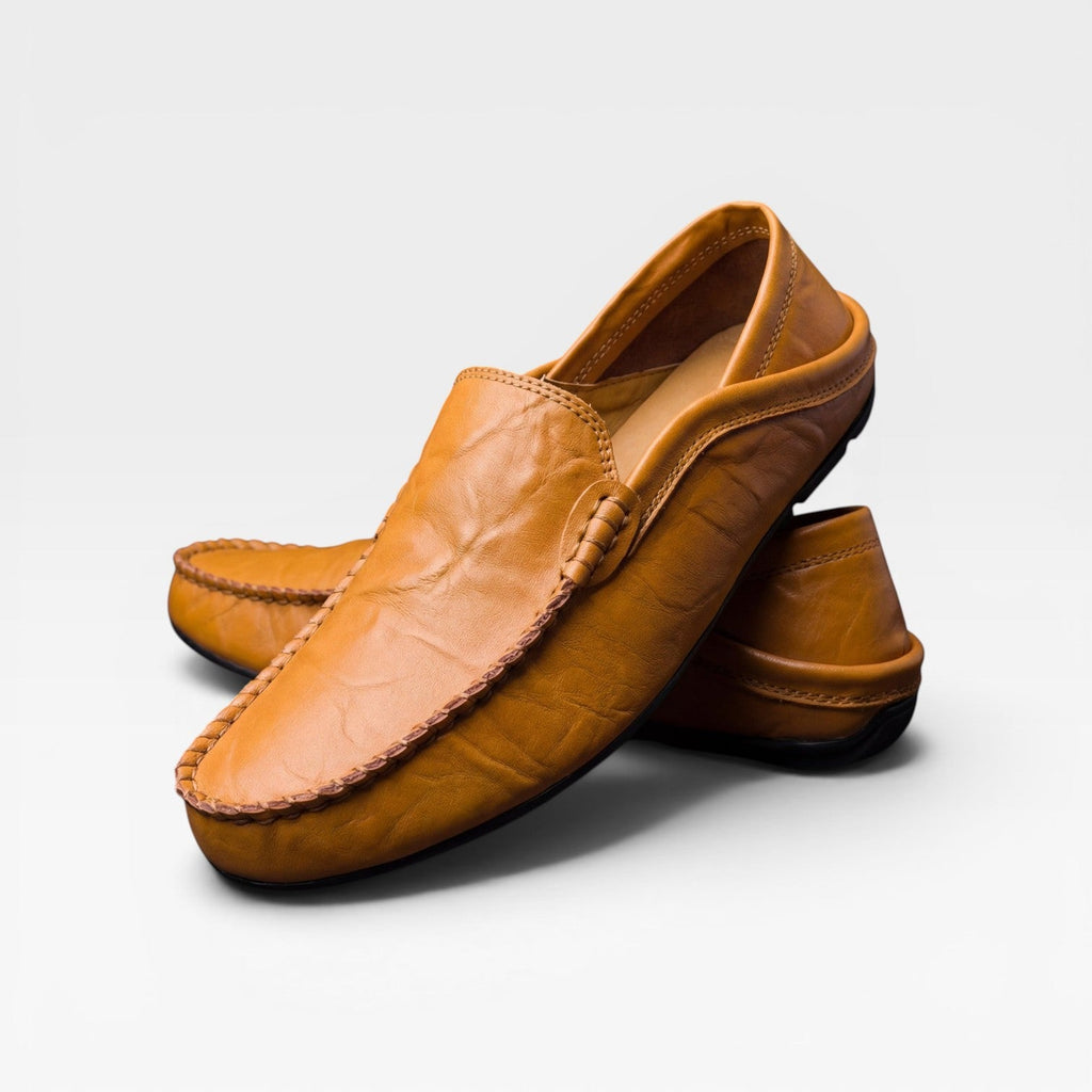 Herren Mokassins aus weichem Leder – Handgenähte Slipper für den Alltag