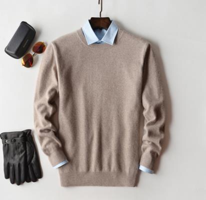 Herren Wollpullover mit Rundhals – Klassischer Strickpullover