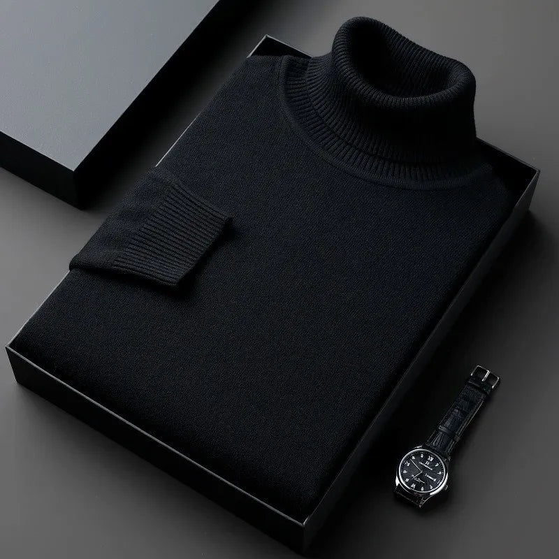 Herren Rollkragenpullover – Klassischer Pullover mit Rollkragen