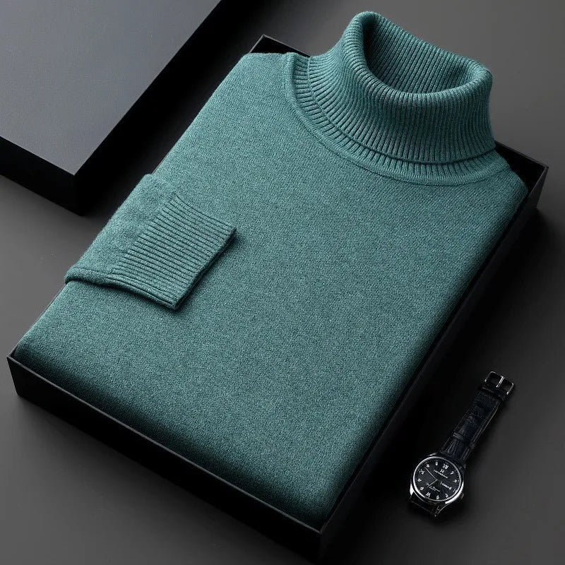 Herren Rollkragenpullover – Klassischer Pullover mit Rollkragen