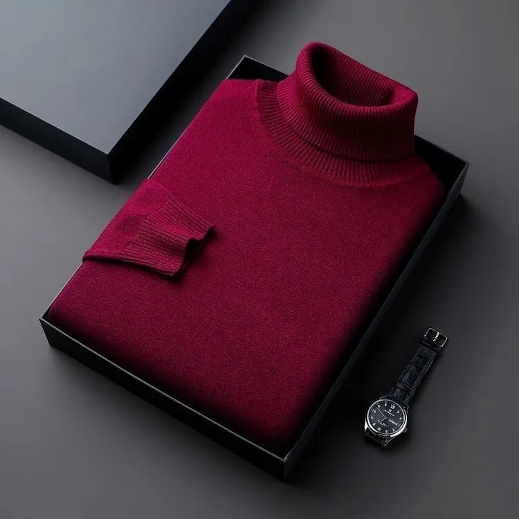 Herren Rollkragenpullover – Klassischer Pullover mit Rollkragen
